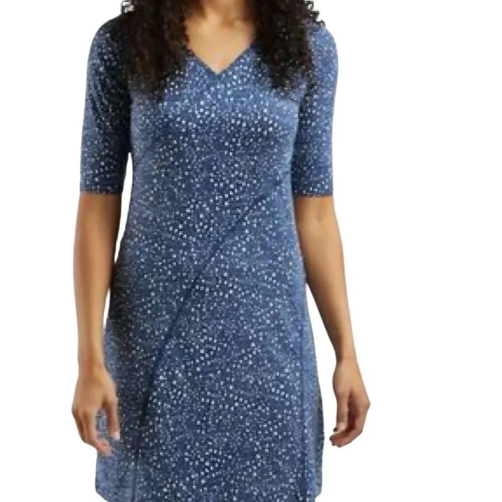 Title Nine Sayonara Cafe Sleeve Dress in  Dots sz XS